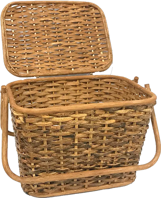 Download Rattan Picnic Basket Png Image Wicker Picnic Basket Png