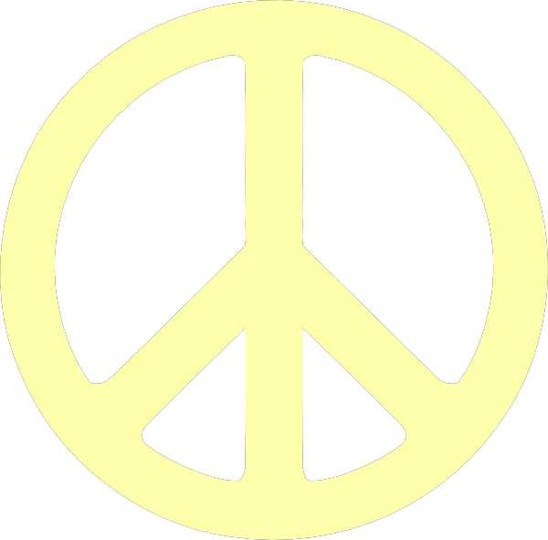 Peace Sign Clipart Kid 2 Yellow Transparent Peace Sign Png Peace Sign Transparent Background