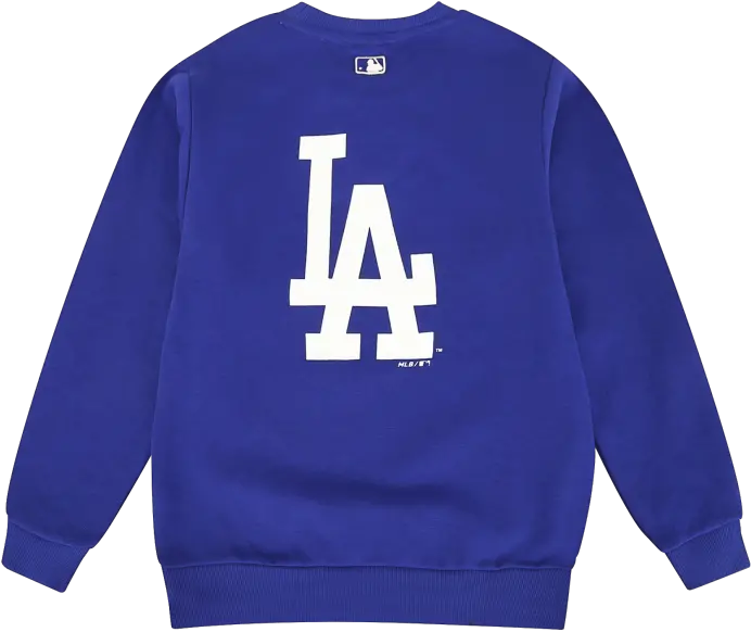 La Dodgers Back Big Logo Point Sweatshirt 71mtr1941 07u Mlb Los Angeles Dodgers Png Dodgers Png