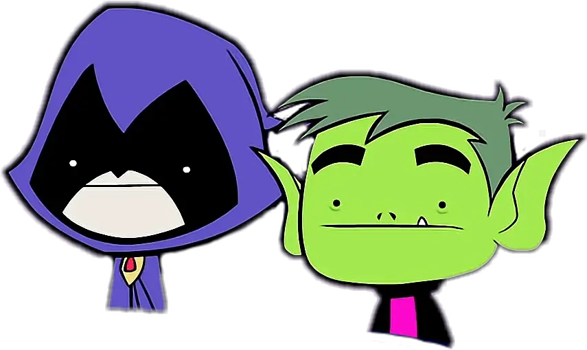 Teentitans Beastboy Raven Teen Titans Beast Boy And Raven Cartoons Png Beast Boy Png