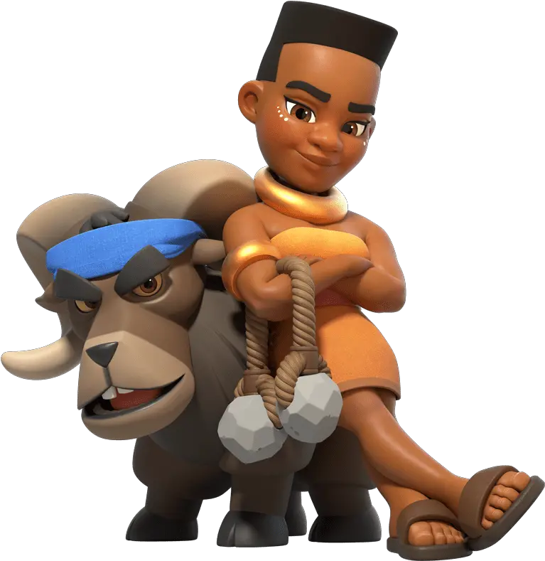 Clash Royale Domatore Di Arieti Ram Rider From Clash Royale Png Clash Png