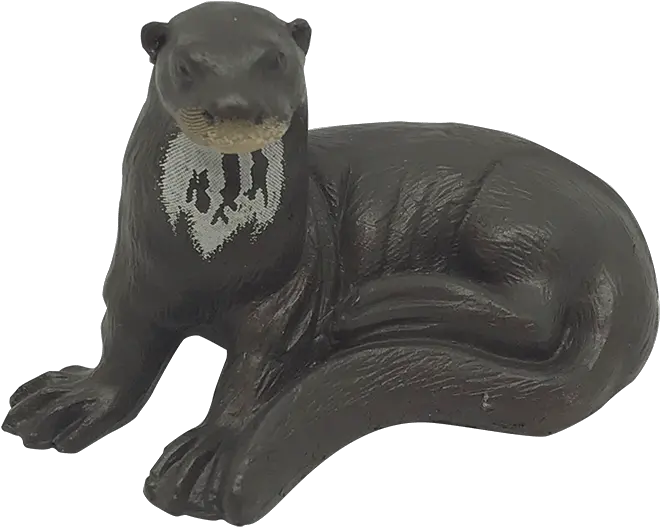 Giant River Otter Statue Transparent Cartoon Jingfm Giant River Otter Toy Png Otter Png