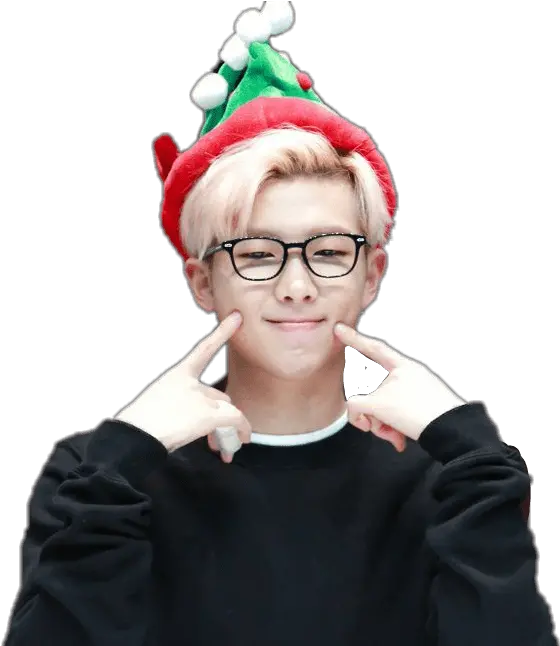 Download Bts Christmas Rm Png Image Bts Navideñas Rm Png