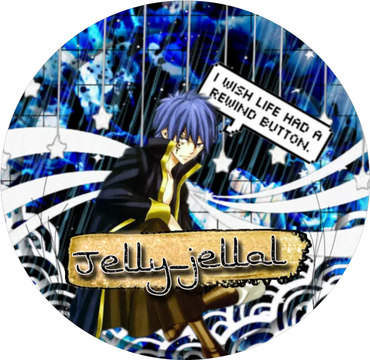 Jellal Fairytail Icon Blue Drunkicon Sticker By Smolotaku Language Png Fairytail Icon