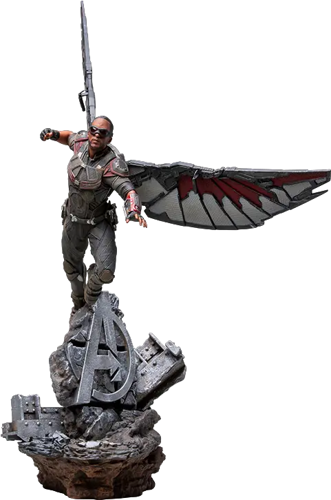 Marvel Falcon Art Scale Statue By Iron Studios Marvel Falcon Statue Png Falcon Transparent