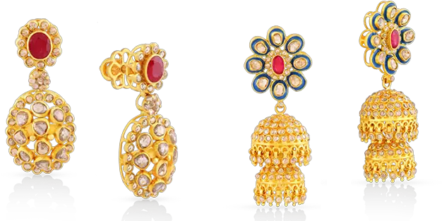 Jewel Set Png Free Download Jhumka Gold Earrings Design Jewel Png