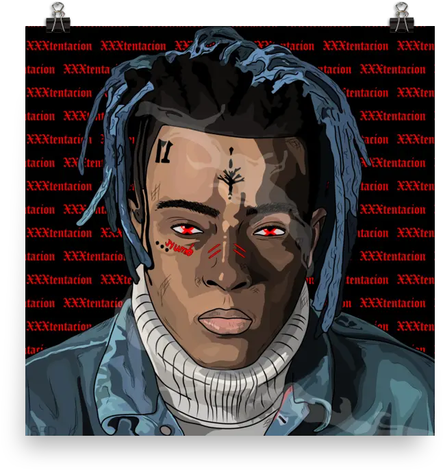 Hd Image Of Xxxtentacion Poster Xxxtentacion Face Tattoo Png Xxxtentacion Png