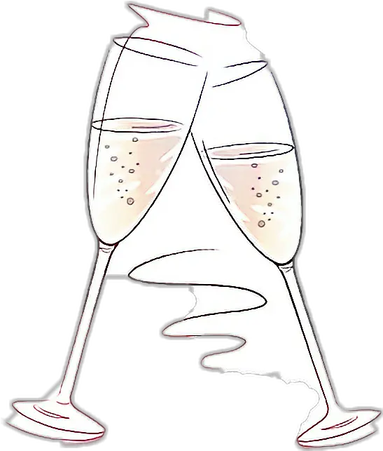 Cheers Champagne Toast Sticker By Akitag14 Champagne Glass Png Champagne Toast Png