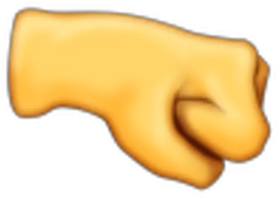 Side Fist Bump Emoji Png Image With No Horizontal Fist Emoji Png