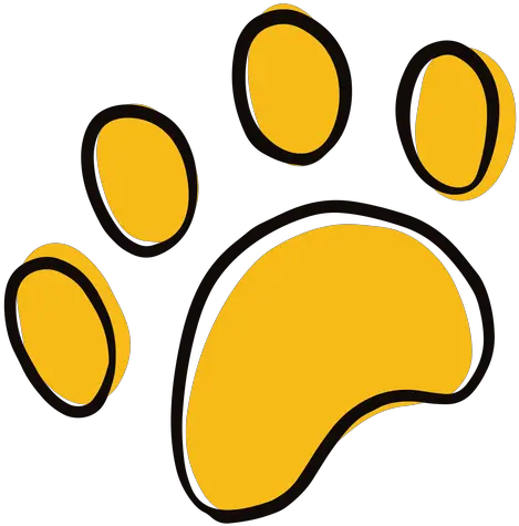 Colored Animal Paw Print Doodle Colored Animal Paw Print Png Paw Png