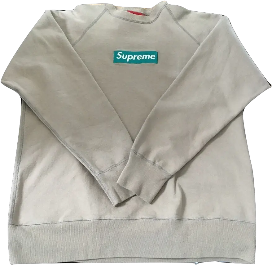 Download Supreme Box Logo Crewneck Teal Supreme Box Logo Png Supreme Box Logo Png