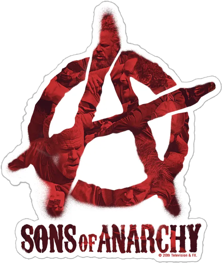 Sons Of Anarchy Stamp Die Cut Sticker Anarchism Anarchy Png Anarchy Icon