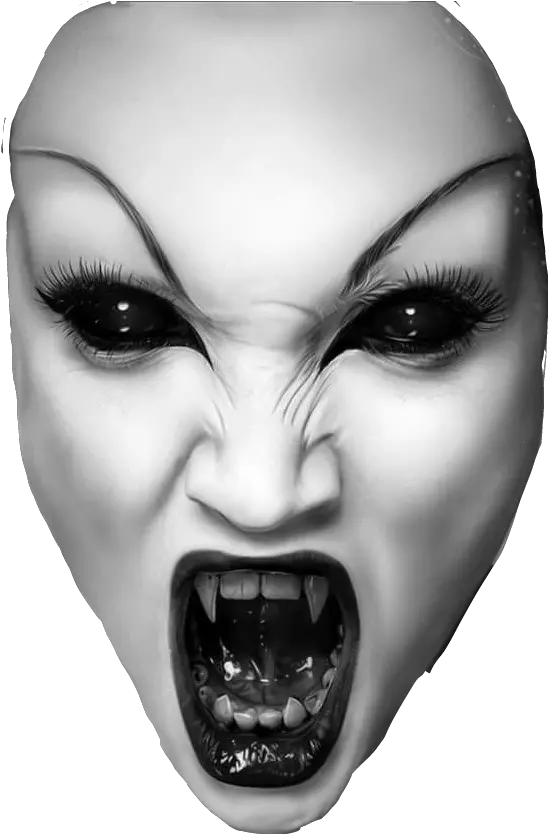 Mask Evil Dark Horror Vampire Women Black And White Female Vampire Png Women Face Png