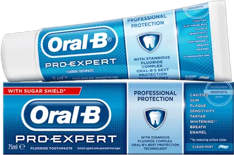 Healthy Teeth And A Smile Oral B B Pro Expert Professional Protection Oral B Png Oral B Logo