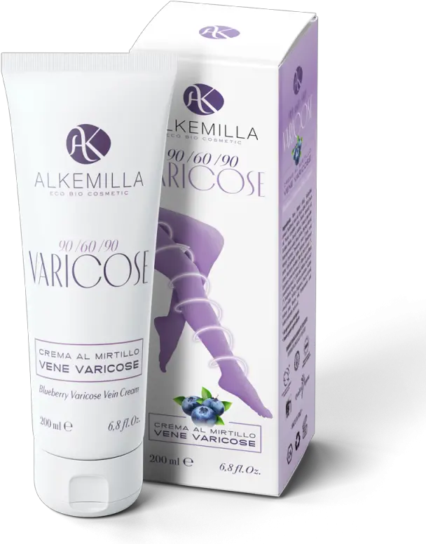 Alkemilla Eco Bio Cosmetic Blueberry Varicose Vein Cream Crema Vene Varicose Png Vein Png