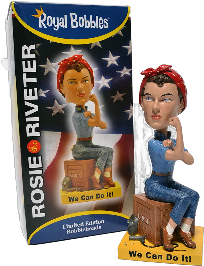 Rosie The Riveter Bobblehead Figurine Png Rosie The Riveter Png