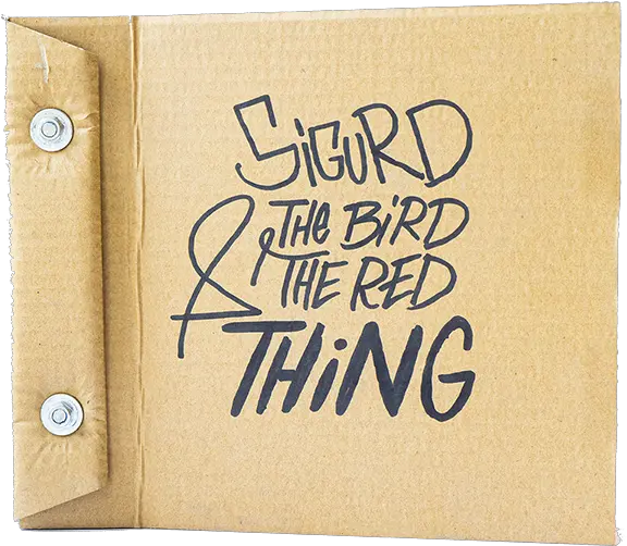 Sigurd The Bird And Red Thing Limited Cardboard Book Calligraphy Png Cardboard Png