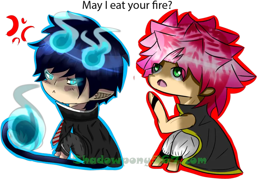 Download Natsu Vs Rin Okumura Png Image Cartoon Rin Okumura Png