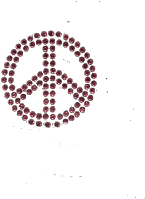 Peace Sign Pink Small Circle With Triangle Fill Png Peace Icon