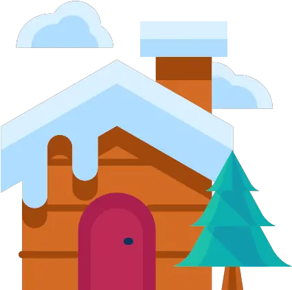 Cloud Forest Home House Tree Winter Png Icon