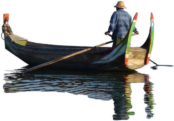 Boat Myanmar Sinner Boat And People Png Boat Png