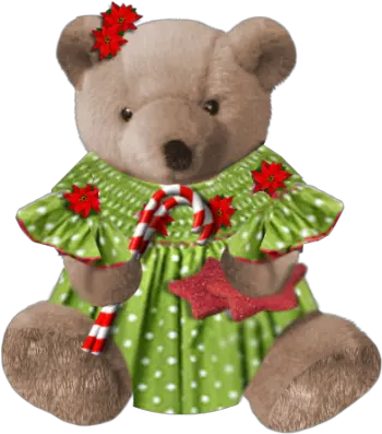 Download Hd Christmas Teddy Bears From Teddy Bear Png Teddy Bear Transparent