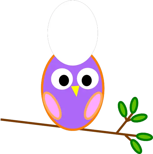 Library Of Cooing Owl Picture Black And Snowy Owl Easy Cartoon Png Owl Transparent