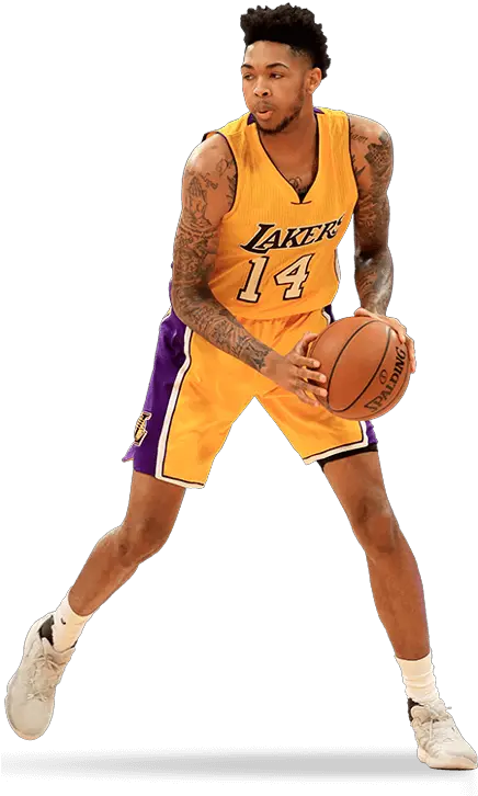 Los Angeles Lakers Basket4ballers Dribble Basketball Png Lakers Png