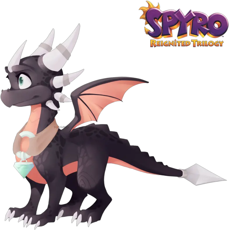 Cynder Darkness Spyro Freetoedit Cartoon Png Spyro Reignited Png