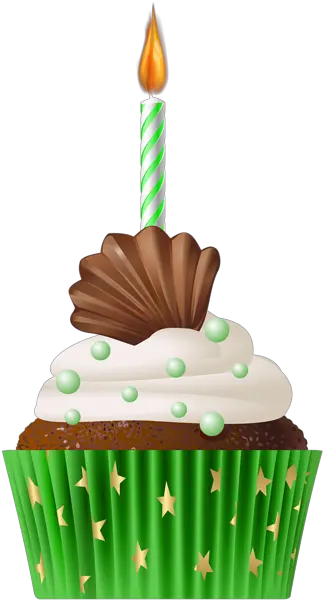 Í Çupç Clipart Green Birthday Cupcake Png Muffin Png