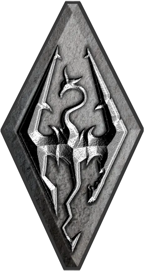 Elder Scroll V Skyrim Merchandise Emblem Png Skyrim Symbol Png