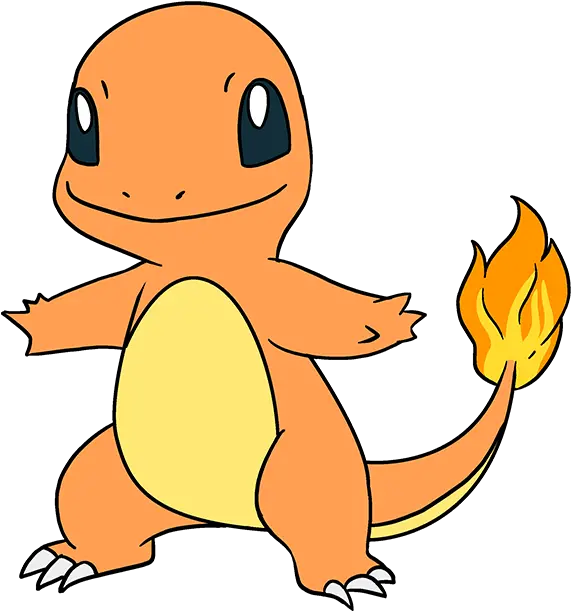 Draw Charmander Drawing Pokemon Cartoon Characters Png Charmander Transparent