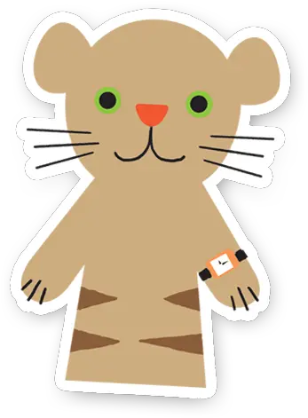 Daniel Striped Tiger Sticker Cartoon Png Daniel Tiger Png