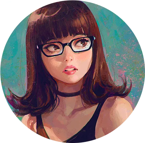 Icon Anime Girl And Circle Icons Gif 1181170 Digital Art Anime Semi Realistic Png Retro Anime Icon