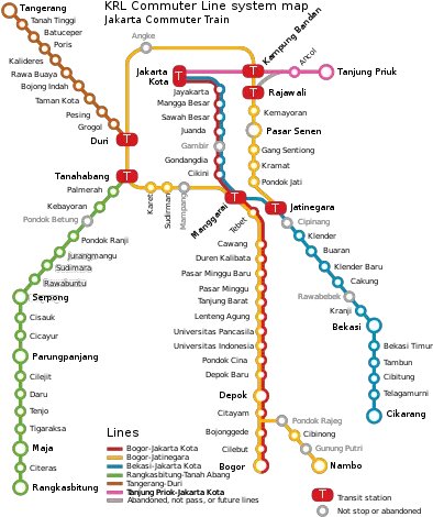 Krl Jabotabek Lines Diagram Png Action Lines Png