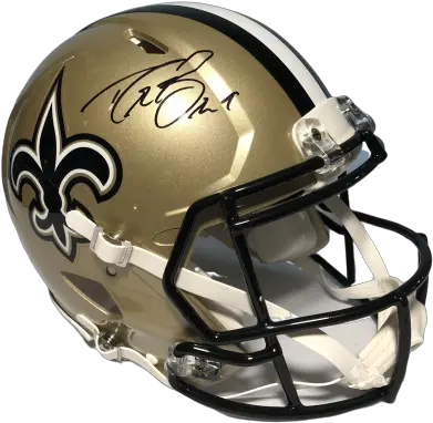 Drew Brees New Orleans Saints Signed Revolution Helmets Png Drew Brees Png
