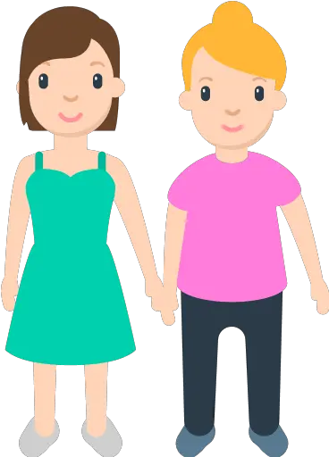 Emoji Child Hand Woman Emoticon Two Women Holding Hands Png Boy Emoji Png