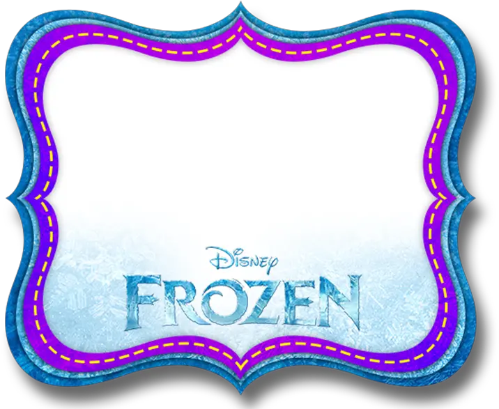 Free Frozen Printable Invitations Labels Or Cards Disney Etiquetas Para Cuadernos Frozen Png Frozen Snowflake Png