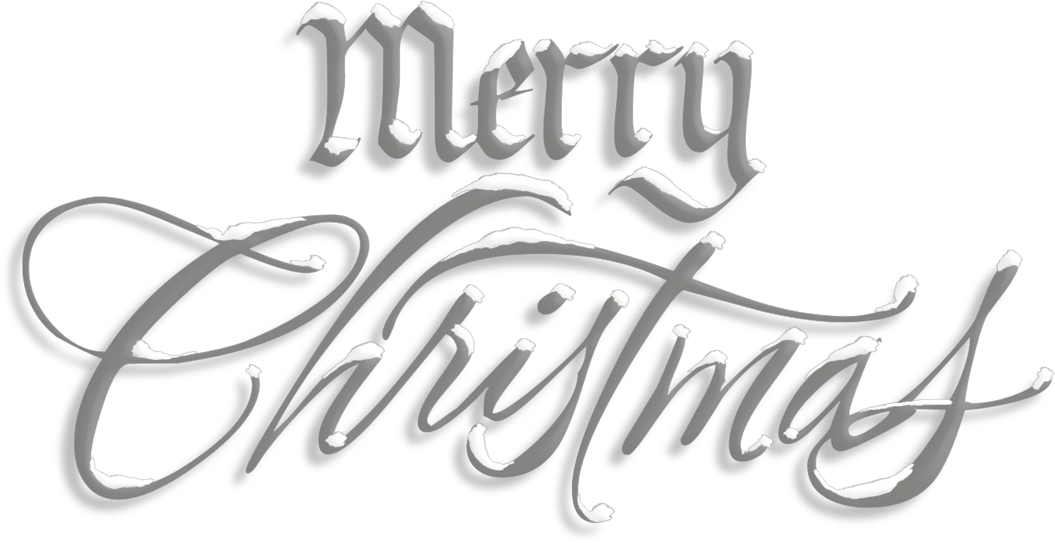 Download Merry Christmas Snow Png Merry Christmas Text Png