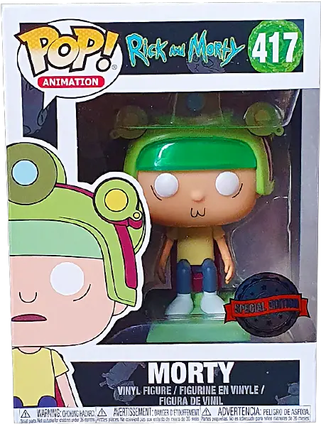 Rick And Morty Morty Blips And Chitz Exclusive Pop Vinyl Figure Png Morty Png