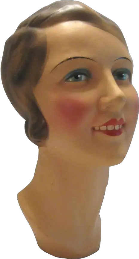 French Mannequin Head Art Deco C Hair Design Png Mannequin Head Png
