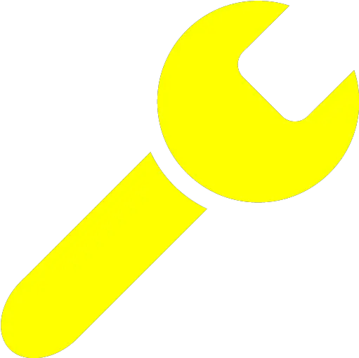 Yellow Wrench Icon Free Yellow Wrench Icons Yellow Wrench Icon Transparent Png Wrench Icon Png