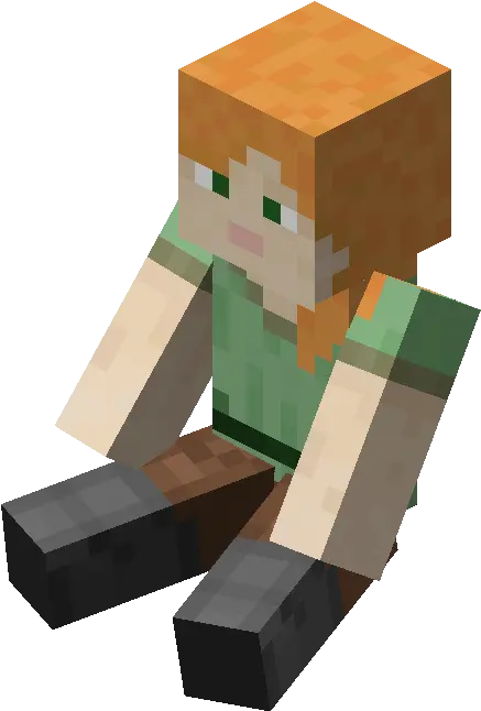 Filesitting Alexpng Minecraft Wiki Minecraft Alex Png Sitting Png