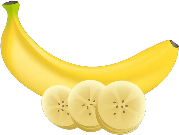 Banana And Slices Transparent Png Clip Art Image Frutas Transparent Background Banana Png Banana Transparent Png