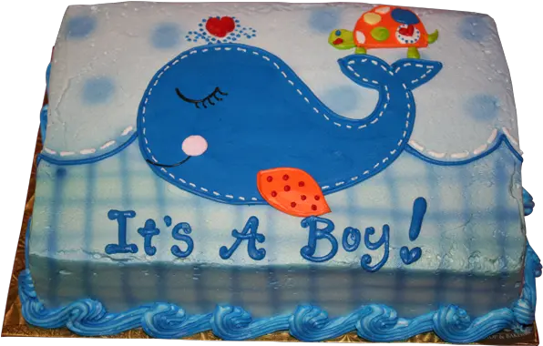 Babyshowertwelve 2 Its A Boy Whale Cake Full Size Png Birthday Cake Its A Boy Png