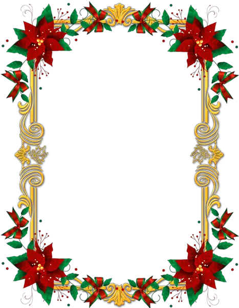 Ornate Christmas Frame Transparent Png Clipart Christmas Borders And Frames Merry Christmas Frame Png