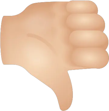 Thumbs Down Light Skin Tone Icon Fist Png Thumbs Down Emoji Transparent