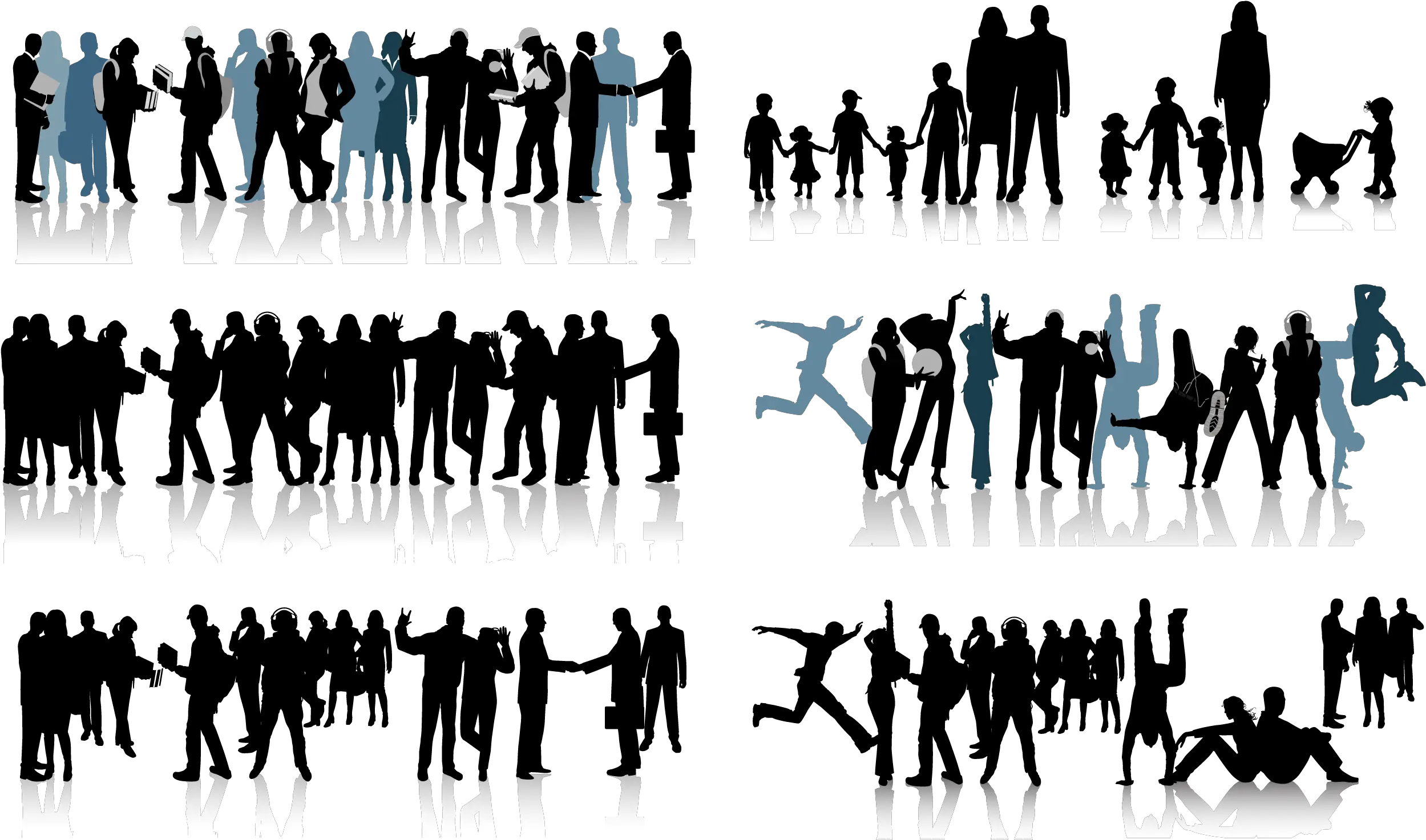 Free Silhouette People Png Download Clip Art Silhouette Architecture People Png Crowd Of People Png