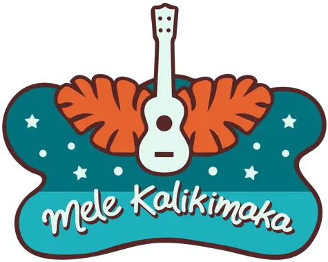 Mele Kalikimaka Guitar Palm Leaves Banner Transparent Png Illustration Palm Leaves Png