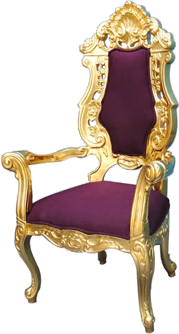 Royal With Crown Throne Chairs Yc Crown Chair Png Throne Chair Png